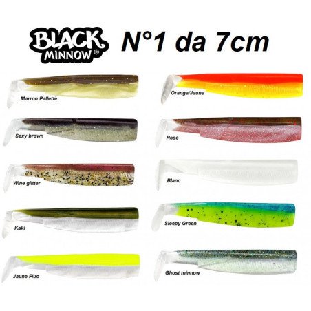 BLACK MINNOW  N°1 CORPO DA 7CM