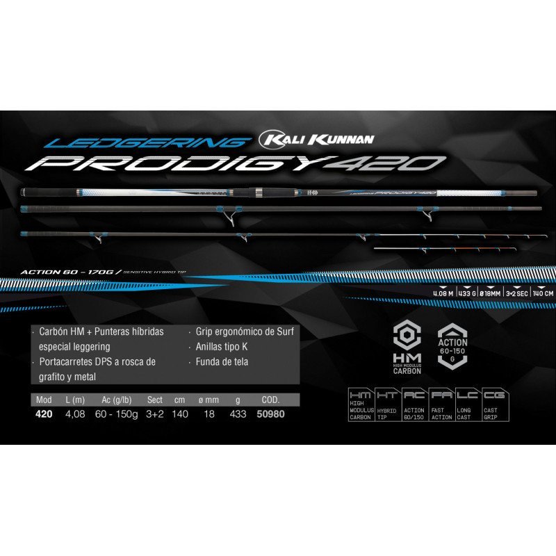 KALI KUNNAN CANNA PRODIGY SURF 4.20 MT 60-150GR