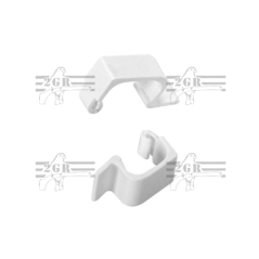 GANCIO PER FONDO GABBIA BIANCO (2pz) 2GR042