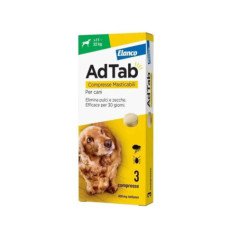 ELANCO ADTAB ANTIPARASSITARIO 11-22 KG COMPRESSE MASTICABILI