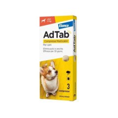 ELANCO ADTAB ANTIPARASSITARIO 5,5-11 KG COMPRESSE MASTICABILI
