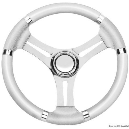 OSCULATI VOLANTE CORONA LUX BIANCO MM350
