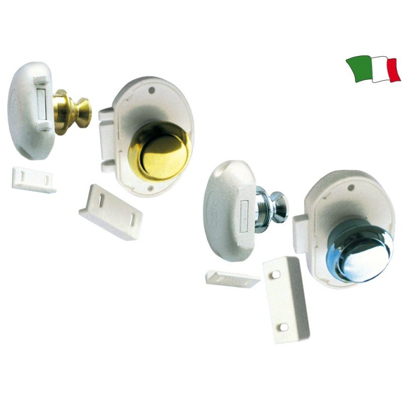 SERRATURA PULSANTE CROMATO 16MM