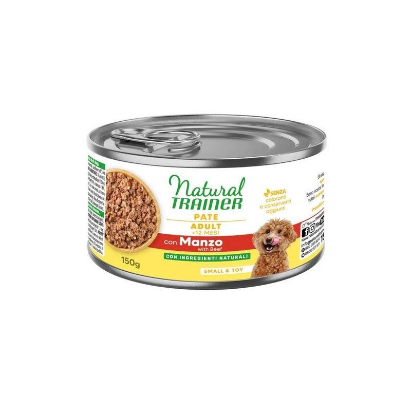 NATURAL TRAINER ADULT SMALL E TOY UMIDO MANZO 150GR