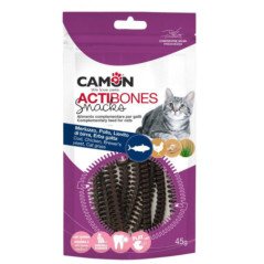CAMON SNACK ACTIBONES CON MERLUZZO E POLLO PER GATTI 45GR