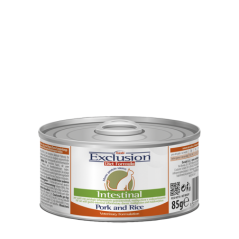 EXCLUSION DIET CAT INTESTINAL MAIALE E RISO 85GR