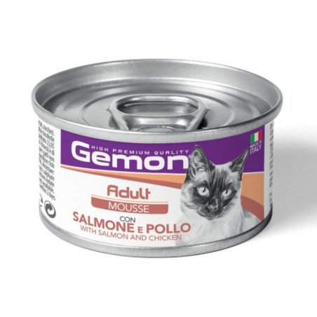 GEMON MOUSSE SALMONE E POLLO PER GATTI 85GR