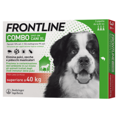 FRONTLINE COMBO CANI XL MAGGIORE DI 40KG 3 PIPETTE