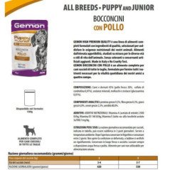 GEMON POLLO PER CUCCIOLI BOCCONCINI BUSTINE CANE 100gr