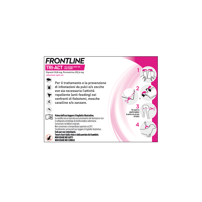 FRONTLINE TRI-ACT PER CANI 40-60KG 6 PIPETTE