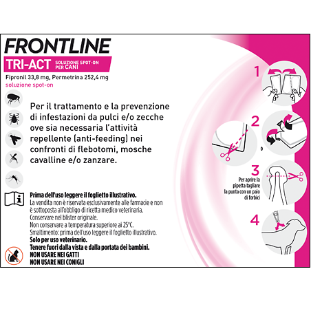FRONTLINE TRI-ACT PER CANI 40-60KG 6 PIPETTE