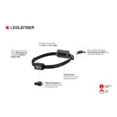 LED LENSER NEO3 BLACK LAMPADA FRONTALE
