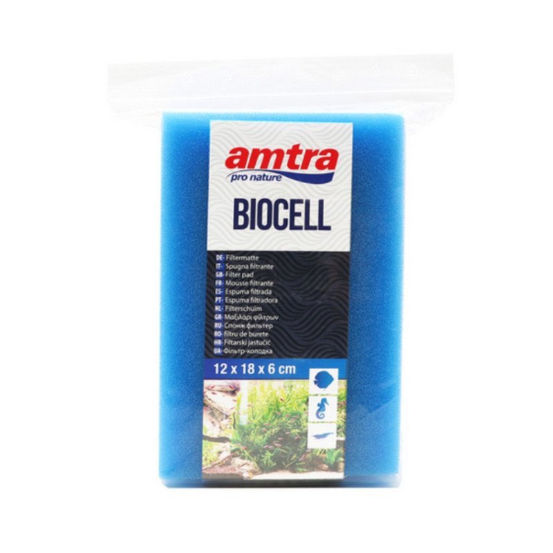 AMTRA SPUGNA SINTETICA MEDIA 20 PPI BIOCELL BLUE FOAM