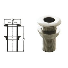 GFN SCARICO A MARE IN ACCIAIO INOX AISI 316 DA 1/2''