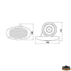 TREM TROMBA DA INCASSO A SCOMPARSA BIANCA