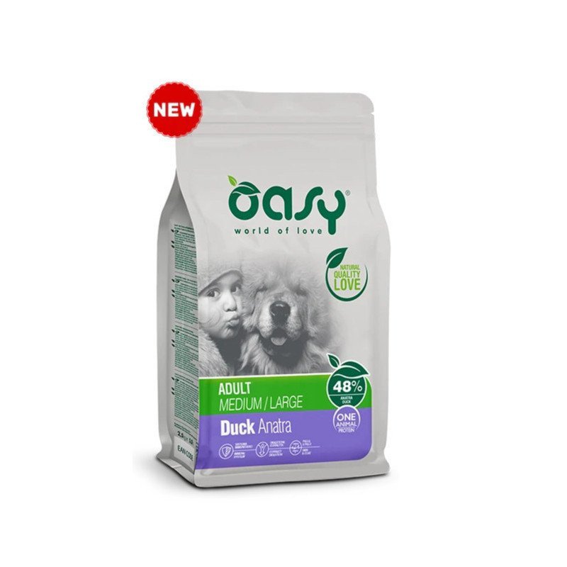 OASY CANE ADULT MEDIUM LARGE MONOPROTEICO ANATRA