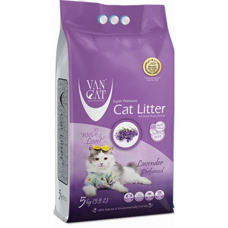 LETTIERA PER GATTI VANCAT LAVANDA 5KG COMPACT
