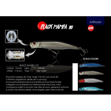 EXSPERT POPPER BLACK MAMBA 110MM