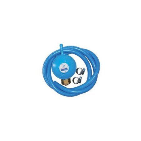 KIT GAS REGOLATORE CON TUBO CON DUE FASCETTE