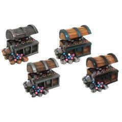 CROCI DECORAZIONE ACQUARIO FORZIERE CON TESORO