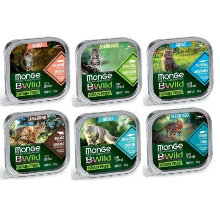 MONGE VASCHETTA BWILD GATTO 100GR