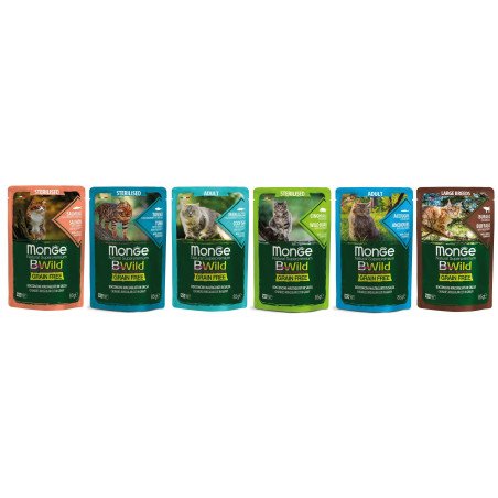 MONGE VASCHETTA BWILD GATTO 100GR