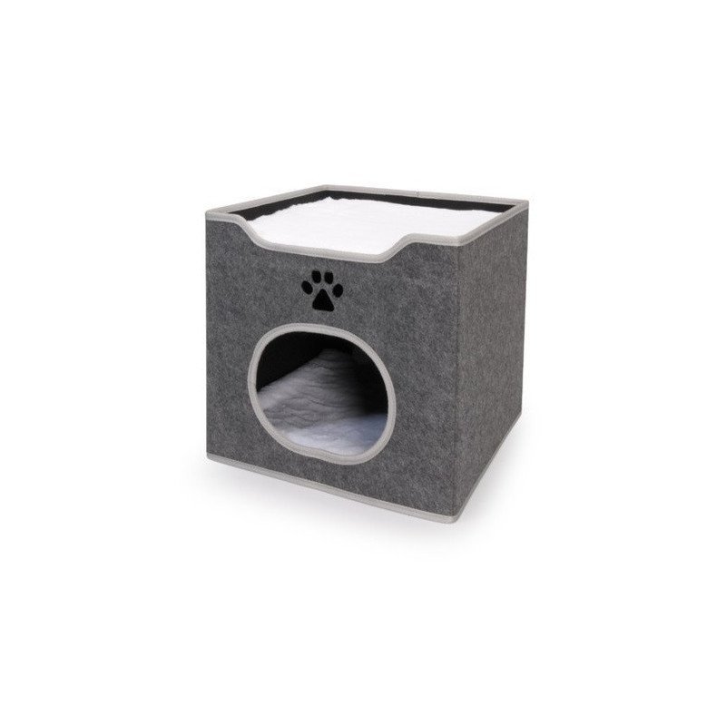 CAMON CUCCIA CUBO PER GATTI POLIESTERE CUSCINI RIMOVIBILI