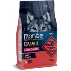 MONGE BWILD CROCCANTINI ALL BREEDS ADULT CERVO