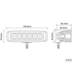 MOTOMARINE FARETTO LED DA COPERTA E POZZETTO G-LINE NERO