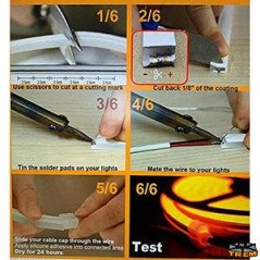 TREM BARRA LUMINOSA A LED FLESSIBILE IN VARI COLORI