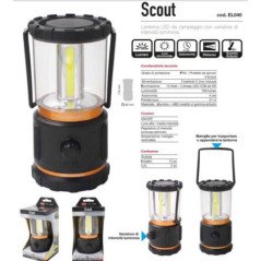 CFG SCOUT LANTERNA DA CAMPEGGIO LED 750 LUMEN 15W