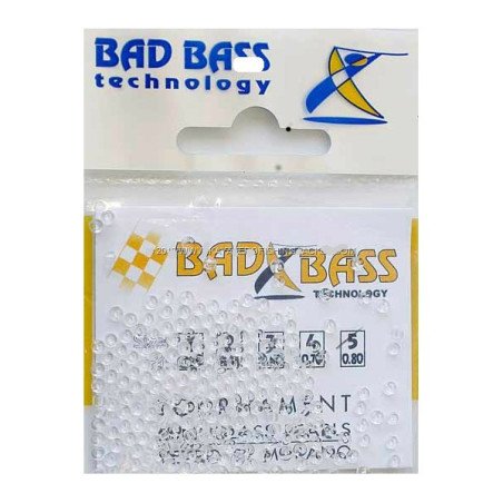 BAD BASS PERLINE IN VETRO DI MURANO TRASPARENTI