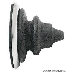 OSCULATI GHIERA PASSACAVO INOX CON SOFFIETTO DUTRAL NERO