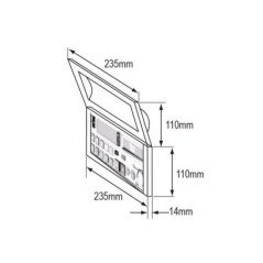 LALIZAS FRONTALINO COPRI STEREO CON CHIUSURA BOMBATA