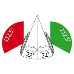OSCULATI COPPIA LUCI DI VIA NEMO 112,5° SINISTRA E DESTRA