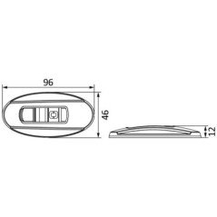 OSCULATI COPPIA LUCI DI VIA NEMO 112,5° SINISTRA E DESTRA