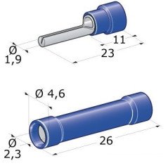 OSCULATI SPINOTTO GIUNZIONE 1-2,5MM MASCHO FEMMINA