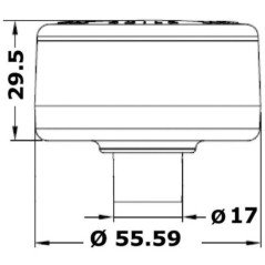 OSCULATI LUCE DI FONDA A 360° EVOLED IN ACCIAIO INOX