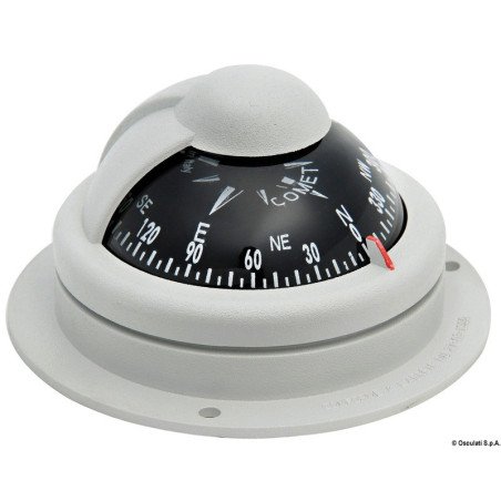 OSCULATI BUSSOLA RIVIERA COMET GRIGIA LETTURA FRONTALE