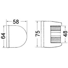 OSCULATI FANALE DI VIA IN ACCIAIO INOX TESTA ALBERO U85