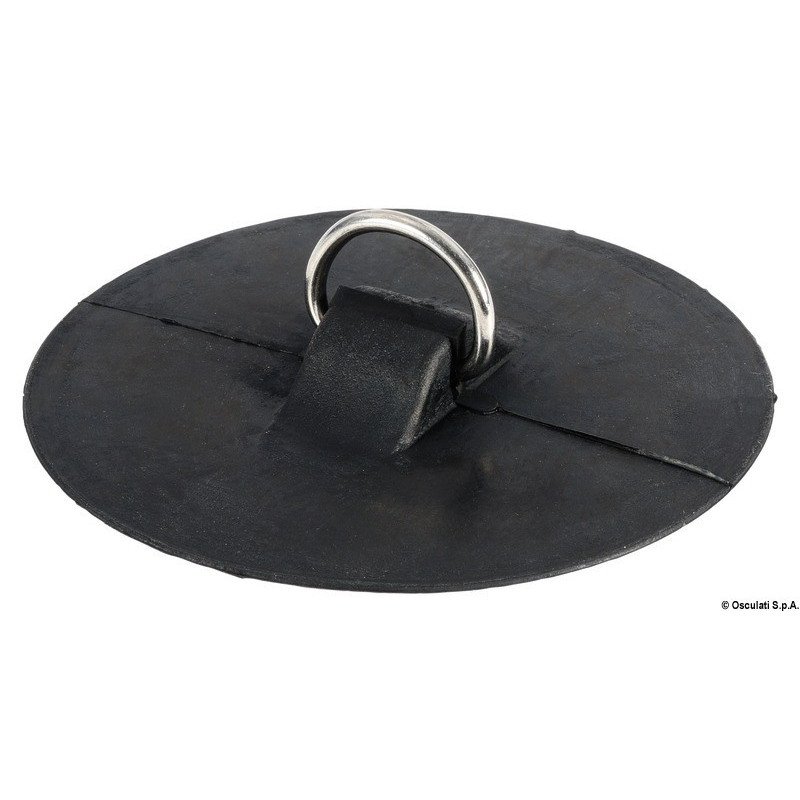 OSCULATI ANELLO A "D" CON ANELLO INOX GOMMA NERA