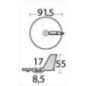 OSCULATI ANODO YAMAHA 20/50 HP ZINCO