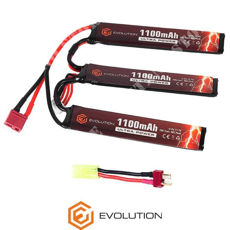 EVOLUTION BATTERIA ULTRA POWER LIPO 11.1V 1100mAH 20C-40C