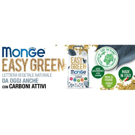 MONGE LETTIERA EASY GREEN MAIS CON CARBONE 10 LITRI