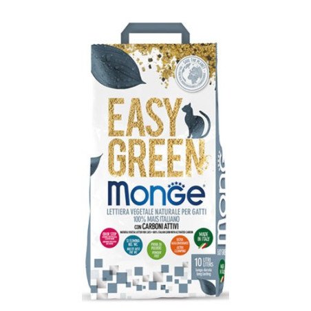MONGE LETTIERA EASY GREEN MAIS CON CARBONE 10 LITRI