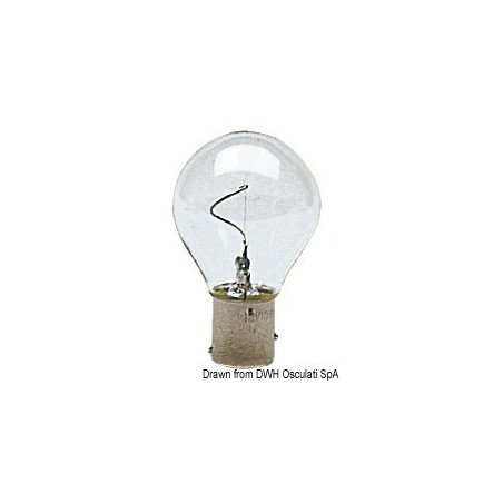 OSCULATI 24V 25W LAMPADINA A FILAMENTO VERTICALE ALOGENA