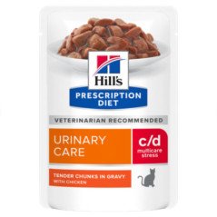 HILL'S GATTO UMIDO URINARY CARE C/D MULTICARE STRESS POLLO 85GR