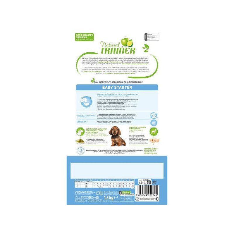 NATURAL TRAINER BABY STARTER CON POLLO FRESCO 1.5KG
