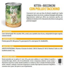 LEO'S POLLO KITTEN LATTINE BOCCONCINI PER GATTINI 415GR