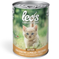 LEO'S POLLO KITTEN LATTINE BOCCONCINI PER GATTINI 415GR